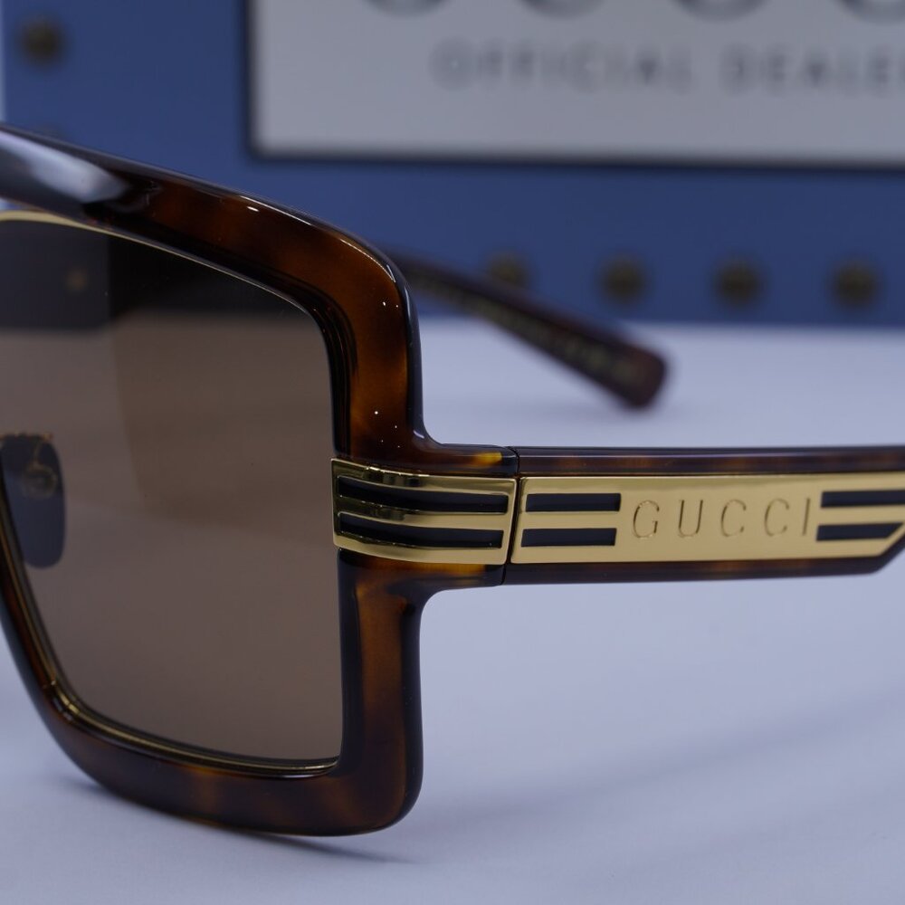 Gucci GG0900S 002 Aviator Sunglasses - Havana - Picture 7 of 11